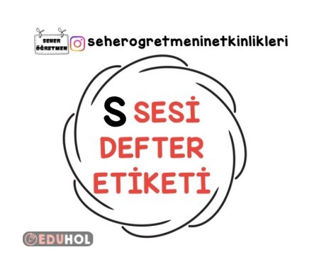 S SESİ DEFTER ETİKETİ