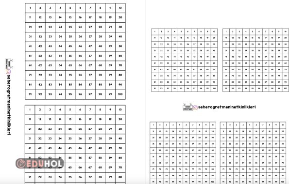 YÜZLÜK TABLO DEFTERE YAPIŞTIRMAK İÇİN
