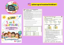 3. sınıf 1.ve 2. Haftalar Süreç Değerlendirme
