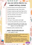 3.SINIF SENE BAŞI İHTİYAÇ LİSTESİ