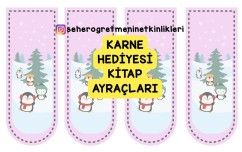 KARNE HEDİYESİ KİTAP AYRAÇLARI