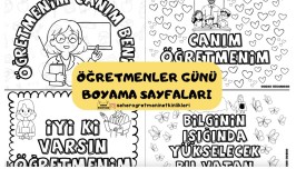 ÖĞRETMENLER GÜNÜ BOYAMA SAYFALARI