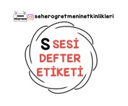 S SESİ DEFTER ETİKETİ