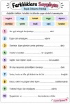 SosyalBilgiler- Farklılıklara Saygılıyım- Boşluk Doldurma