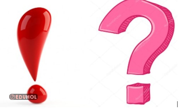 Noktalama İşaretleri Ünlem Ve Soru İşareti Defter Notu ve çalışma