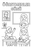 ÖĞRETMENLER GÜNÜ BOYAMA 1. SINIF