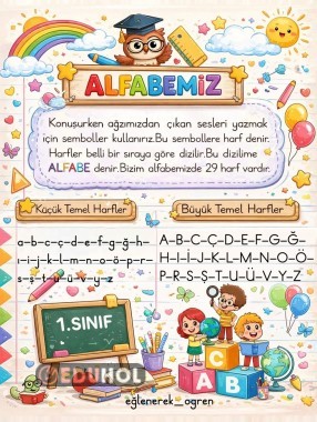 1. Sınıf Eğlenceli Alfabemiz