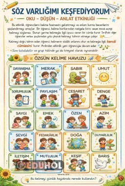 Dönem Sonu Dilimizin Zenginliği Projesi Oku Düşün Anla