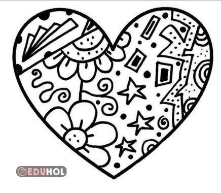 Sevgi Günü Mandala Boyama