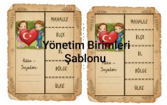 3. Sınıf Yönetim Birimleri Şablonu