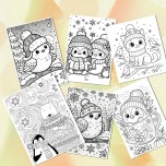 Kış Temalı Boyama Çalışmaları