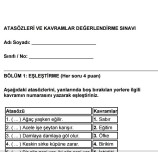 ATASÖZLERİ PERFORMANS ÖDEVİ DEĞERLENDİRME