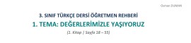 TÜRKÇE 1. TEMA ÖĞRETMEN REHBERİ  VE DEĞERLENDİRMESİ HAZIR
