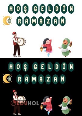 Ramazan Ayı 12 A4'e Bölünmüş Pano