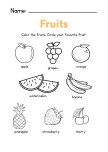 Fruits Coloring Page