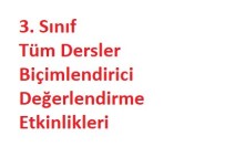 Biçimlendirici Değerlendirme Eylül Ayı