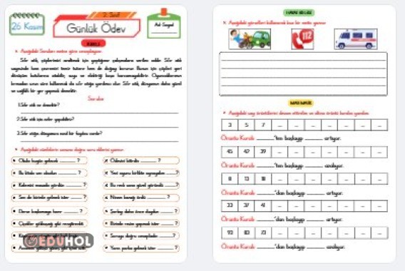 Günlük Ödev (26 Kasım)