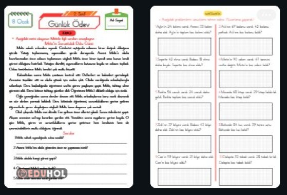 Günlük Ödev (8 Ocak)