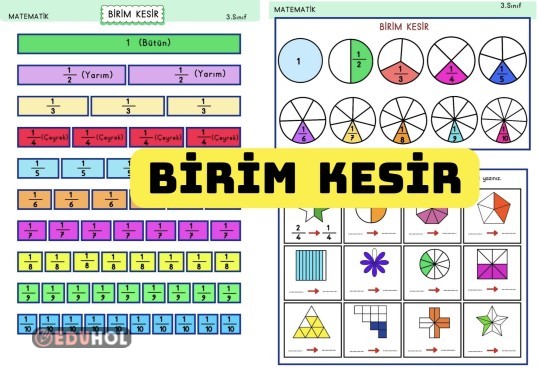 BİRİM KESİR (RENKLİ VE RENKSİZ DEFTER ETKİNLİĞİ)