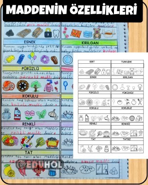 MADDENİN ÖZELLİKLERİ interaktif defter çalışması