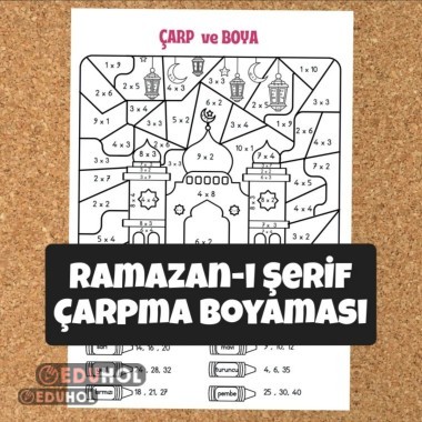 RAMAZAN-I ŞERİF ÇARPMA BOYAMA SAYFASI