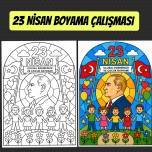23 NİSAN BOYAMA SAYFASI