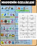 MADDENİN ÖZELLİKLERİ interaktif defter çalışması