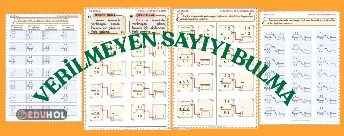 2. SINI VERİLMEYEN EKSİLEN ÇIKAN TOPLANANI BULMA ÇALIŞMA SAYFALARI