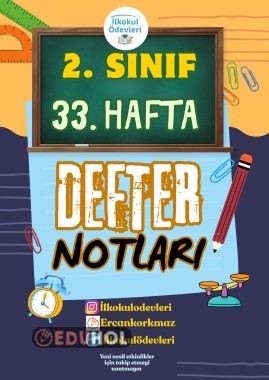 2. SINIF 33. HAFTA DEFTER NOTLARIMIZ- SORU EKİ- YER YÖN-BİLİM İNSANLARI