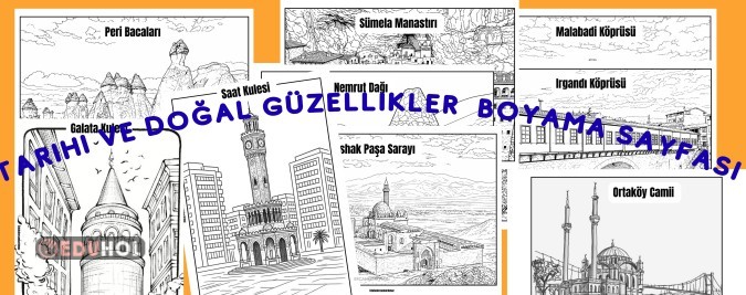 2. Sınıf hayat bilgisi dersi konusu için görsel sanatlar dersinde boyama çalışma sayfaları