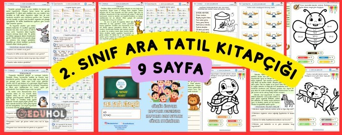 2. SINIF MART ARA TATİLİ KİTAPÇIĞI- 9 SAYFA