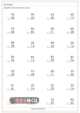 2. sınıf onluk bozarak çıkarma işlemleri