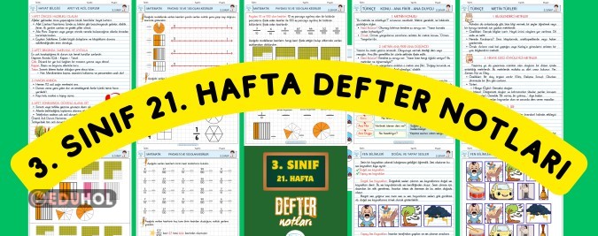 3. SINIF 21. HAFTA DERS NOTLARIM 11 SAYFA İNTERAKTİF ETKİNLİKLER İLE