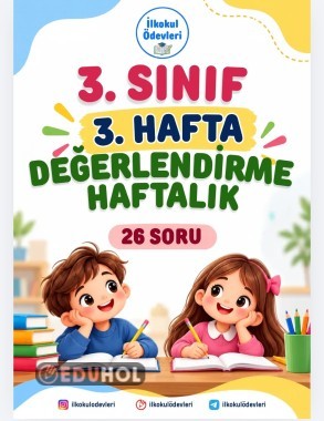 3. SINIF 3. HAFTA 26 SORULUK DEĞERELNDİRME TÜM DERSLER