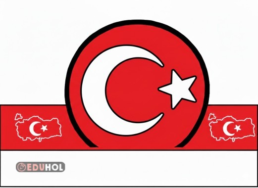 Görsel sanatlar dersi bayrak temalı tac yapma ve boyama