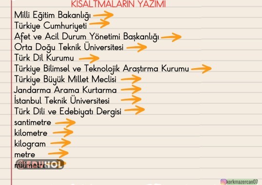 kısaltma örnekleri akıllı tahta defter notu