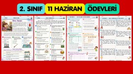 2. SINIF 11 HAZİRAN GÜNÜ ÇALIŞMA SAYFALARIM 4 SAYFA