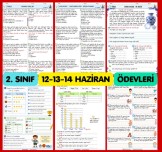 2. SINIF 12-13-14 HAFTA SONU ÖDEV ÇALIŞMALARIM- 6 SAYFA HARİKA ÇALIŞMALAR