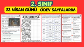 2. SINIF 23 NİSAN GÜNÜ ÖDEV ÇALIŞMALARIM