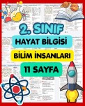 2. SINIF HAYAT BİLGİSİ BİLİM İNSANLARI- 11 SAYFA OKU-ANLA-BOYA