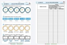 2. SINIF MATEMATİK SAAATLER SÜREÇ DEĞERLENDİRME