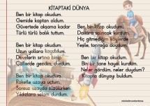 2. sınıf Türkçe ders kitabı Kitaptaki Dünya Şiiri akıllı tahta için