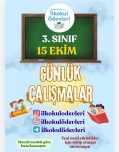 3. SINIF 15 EKİM GÜNÜ ÖDEV SAYFALARIMIZ