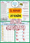 3. SINIF 27 EKİM ÖDEV SAYFALARIMIZ-4 SAYFA