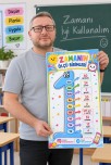 ZAMAN AFİŞİ-6 SAYFA BÜYÜKLÜĞÜNDE-TÜM SINIFLARDA OLMALI