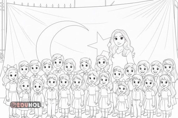 29 Ekim öğretmen ve öğrenciler