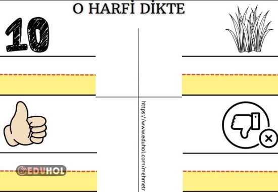 O Harfi Dikte Etkinliği