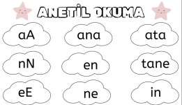 ANETİL Grubu Okuma Sayfası (24 Hece-Kelime)