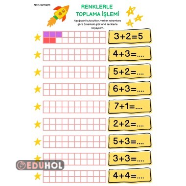 Renklerle Toplama İşlemi