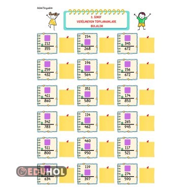 Verilmeyen Toplananları Bulalım